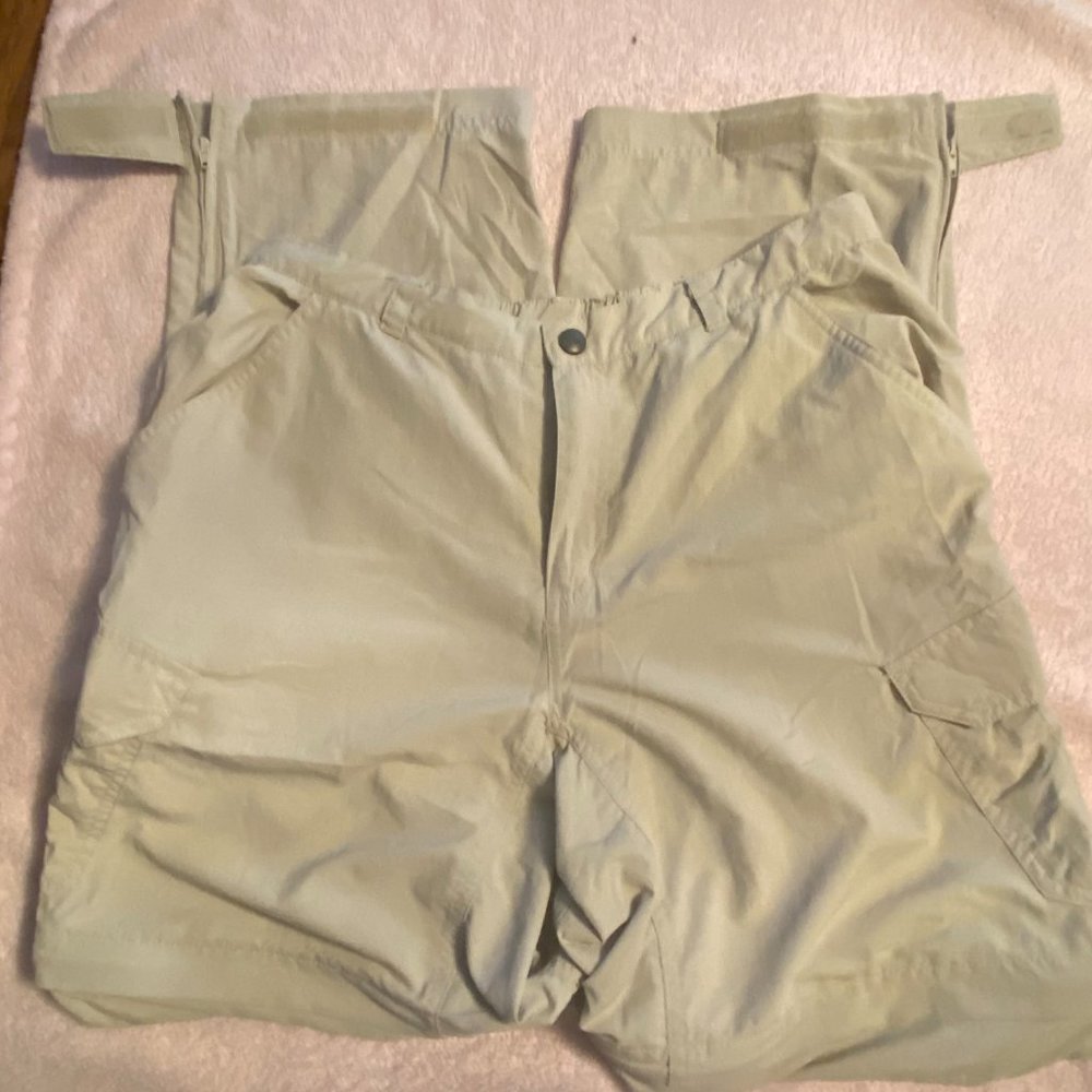 White Sierra Women's Convertible Pants/Shorts Taupe Med